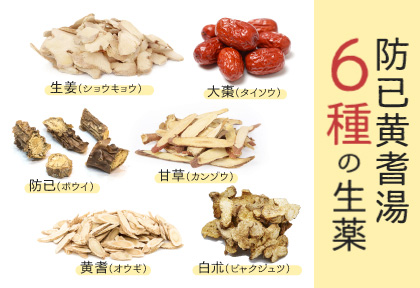 【日本生薬漢方】 防已黄耆湯の素材