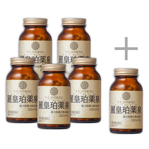 麗皇珀薬泉 120カプセル おまとめ5個セット＋120カプセル 1個
